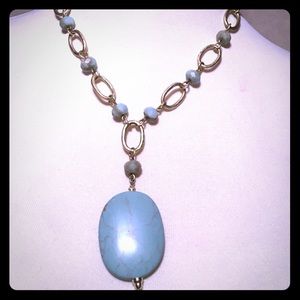 Lia Sophia turquoise pendant necklace